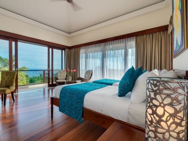 Pandawa Cliff Estate - Villa Rose - Upstairs twin bedroom